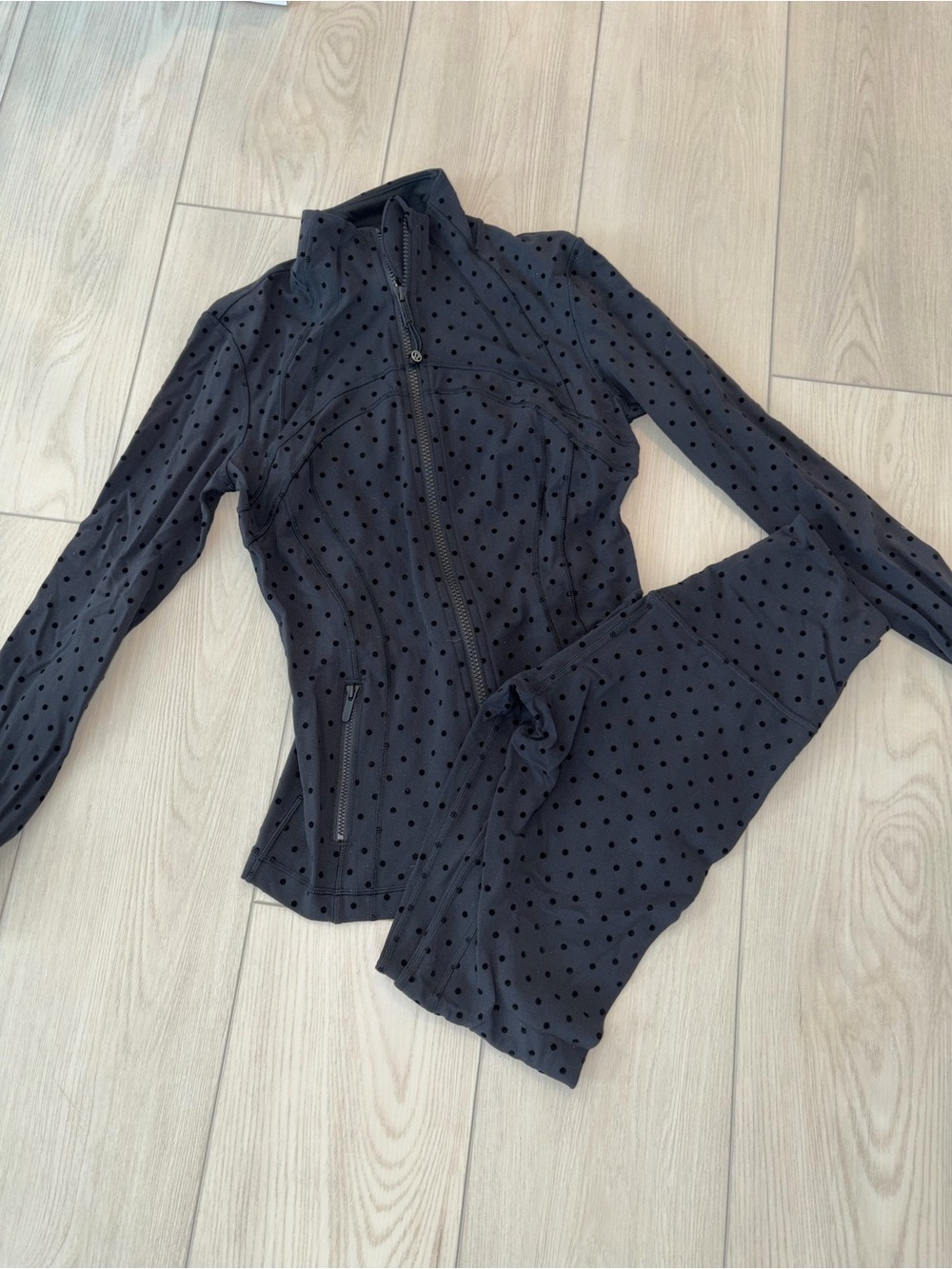 lululemon athletica Black Dot-Print Utility Jacket